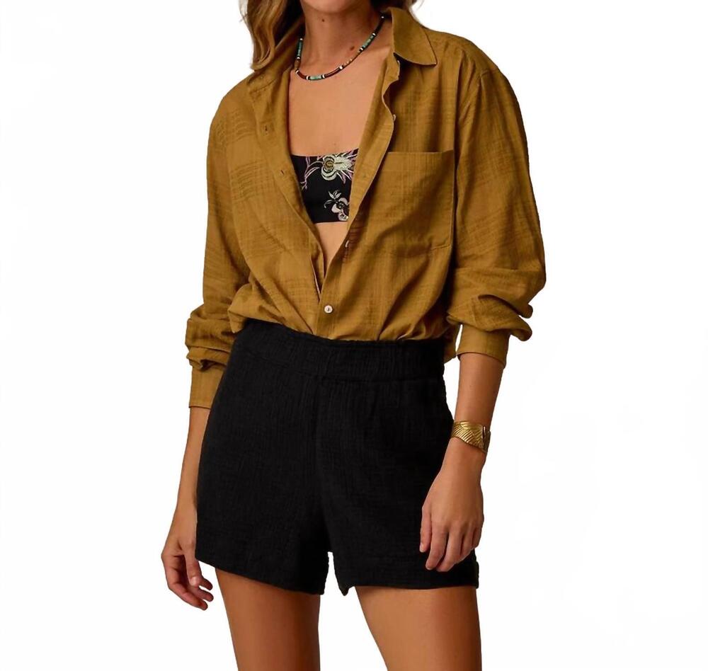 NEW CARVE DESIGNS taylor textured tunic in golden